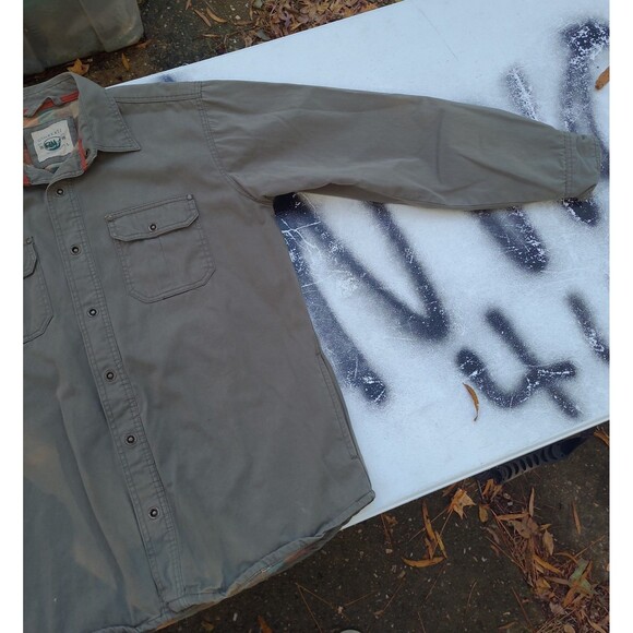 Gioberti Flannel Lined Snap button Shirt Shacket - Picture 4 of 10